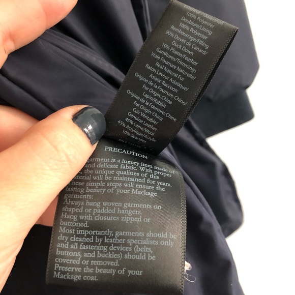 MACKAGE Trish double fur down winter coat - Picture 8 of 8